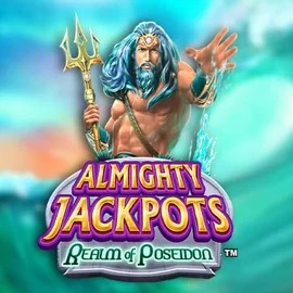 Almighty Jackpots – Realm of Poseidon slot logo by Novomatic at CasinoLab Casino