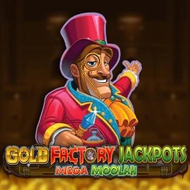 Gold Factory Jackpots Mega Moolah slot visual from Aurum Signature Studios available on casino-labs.eu